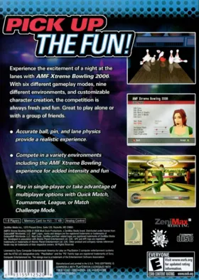 AMF Xtreme Bowling box cover back